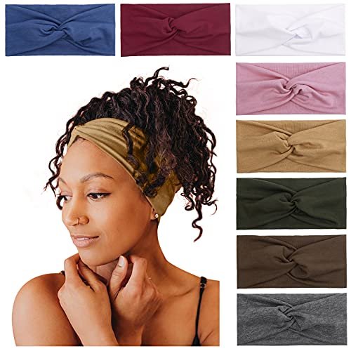 MTLEE 6 Pieces Beaded Hair Hoop Headband, Multiple color, 1.83 Count