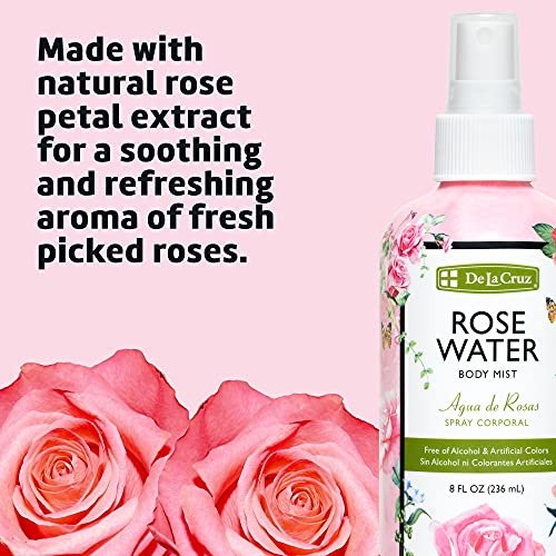 Rose water body discount spray