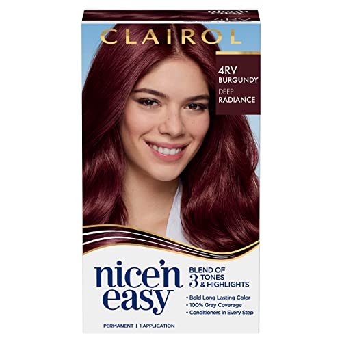 Clairol Nice'n Easy Permanent Hair Dye, 4RV Burgundy Hair Color, Pack of 1  - Shop Imported Products from USA to India Online - iBhejo