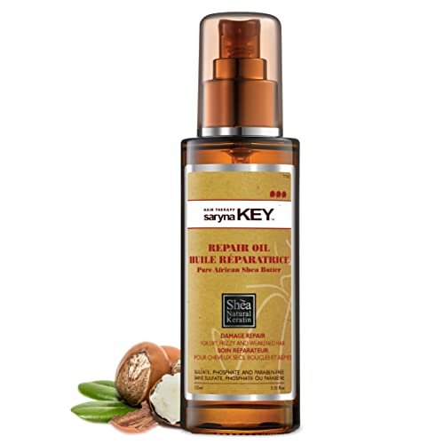 Saryna Key Hair Oil for Damage Repair - Pure African Shea Butter with  Keratin & Vitamin E for Hair Treatment - Frizz Control & Split End Repair  Hair - Shop Imported Products