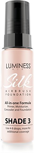 Luminess Air Silk 4-In-1 Airbrush Foundation- Foundation, Shade 030 (.5 Fl  Oz) - Sheer to Medium Coverage - Anti-Aging Formula Hydrates and