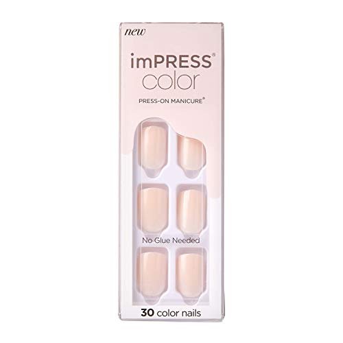 KISS imPRESS Color Press-On Manicure, Gel Nail Kit, PureFit Technology,  Short Length, Point Pink, Polish-Free Solid Color Mani, Includes Prep Pad -  Shop Imported Products from USA to India Online - iBhejo