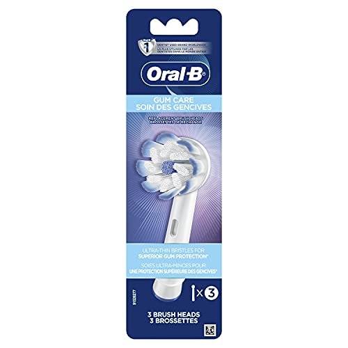 Oral-B Sensitive Gum Care Electric Toothbrush Replacement Brush Heads  Refill, 3 Count