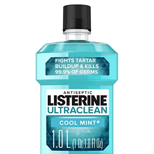 Listerine Ultra Clean Antiseptic Gingivitis Mouthwash Cool Mint