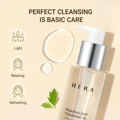 HERA Gentle Cleansing Oil, Soothing and Moisturizing Makeup Removal for ...