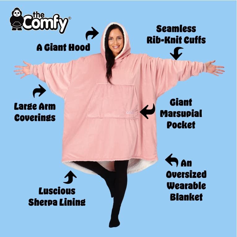 The Comfy Original Microfiber Wearable Blanket Hoodie w/ Pocket