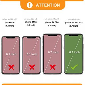 Bocasal Detachable Wallet Case for iPhone 14 Pro Max RFID Blocking Card Slots Holder Premium PU Leather Magnetic Kickstand Shockproof Wrist Strap Rem