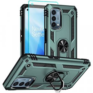 for Oneplus Nord N200 5G Case, Nord N200 5G Phone Case, [Military Grade 16ft. Drop Tested] Ring Shockproof Protective Phone Case for Oneplus Nord N20