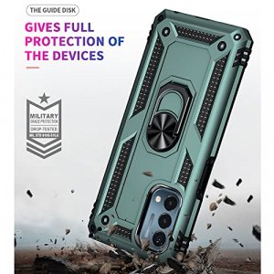 for Oneplus Nord N200 5G Case, Nord N200 5G Phone Case, [Military Grade 16ft. Drop Tested] Ring Shockproof Protective Phone Case for Oneplus Nord N20