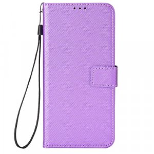 Elubugod Case for Huawei Honor X7 Leather Case Cover,Case for Huawei Honor X7 CMA-LX2 Case PU Leather flip Cover Purple