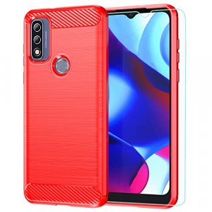 M MAIKEZI Compatible with Motorola Moto G Pure Case with HD Screen Protector Fashion Non-Slip Shock-Absorption Flexible TPU Bumper Soft Rubber Protec