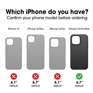 OtterBox DEFENDER XT CLEAR SERIES for iPhone 14 Pro Max (ONLY) -BLACK CRYSTAL