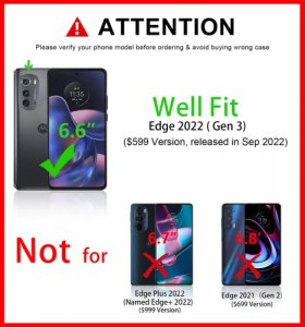 for Motorola Moto Edge 2022 Case: Moto Edge 2022 5G UW Dual Layer Case | Shockproof Protective Cell Phone Cover with Hybrid Sturdy Textured Shell - D