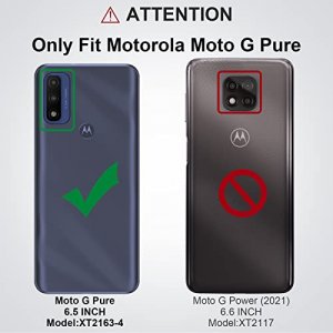 for Motorola Moto G Pure Case: Drop Protective Military Grade Armor Case Cover | Sturdy Anti-Slip Grip & Shock-Proof Silicone TPU Bumper | Dual-Layer
