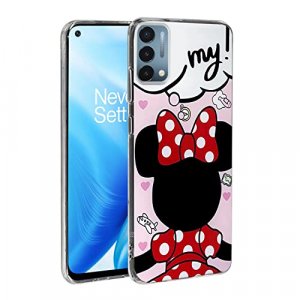 Flying Flier for OnePlus Nord N200 5G Case Slim Cute Cartoon IMD Soft TPU Shockproof Protective Phone Case Cover for Girls and Women (N200 Minnie)