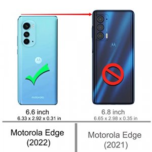 Osophter for Moto Edge 2022 Case with 2pcs Screen Protector Shock-Absorption Flexible TPU Rubber Protective Cell Phone Cover for Motorola Moto Edge 2