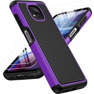 for Motorola Moto G Power 2021 Case: Dual Layer Protective Heavy Duty Cell Phone Cover Shockproof Rugged with Non Slip Textured Back - Military Prote