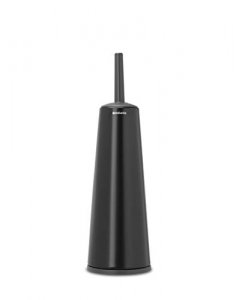 Brabantia Toilet Brush and Holder, Matt Black, 16.54 x 5 x 5 inches (108587)