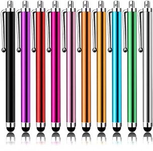 Stylus Pens for Touch Screens, LIBERRWAY Stylus Pen 10 Pack of Pink Purple Black Green Silver Stylus Universal Touch Screen Capacitive Stylus Compati