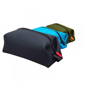 Tooletries - The Koby Dopp Kit - Silicone Toiletry Organizer, Bathroom Travel Bag - Features Heavy-Duty Zipper, Leak Resistance, Easy to Clean - Char