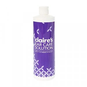 Claires Piercing Aftercare Saline Solution for New Piercings - Nose and Ear Piercing Cleaner Treatment, Piercing Bump Cleaning Wash - 16 fl oz