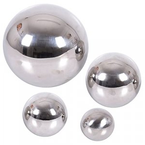 TickiT - 9322 Sensory Reflective Balls - Set of 4 - Mirrored Spheres for Babies and Toddlers - Stainless Steel Sensory Balls for Reflections and Colo