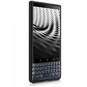 kwmobile TPU Case Compatible with BlackBerry KEYtwo LE (Key2 LE) - Case Soft Slim Smooth Flexible Protective Phone Cover - Black Matte