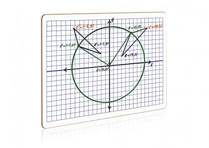 Dry Erase XY Axis Lap Board 9X12 | Interactive Learning Coordinate Grid Whiteboard (Double Sided)