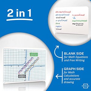 Dry Erase XY Axis Lap Board 9X12 | Interactive Learning Coordinate Grid Whiteboard (Double Sided)