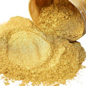 FIREDOTS Kintsugi Gold Mica Powder - 100 Grams - Epoxy Resin Color Pigment  - Metallic Gold Mica Powder for Epoxy Resin - Pearl Gold Epoxy Pigment