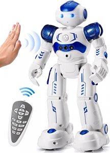 KingsDragon RC Robot Toys for Kids, Gesture & Sensing Programmable Remote Control Smart Robot for Age 3 4 5 6 7 8 Year Old Boys Girls Birthday Gift P