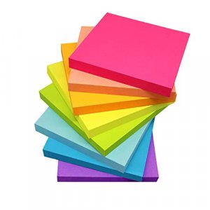 Creatiburg Big Sticky Notes Lined 6x8 inches 50 Sheets/Pad 6 Pads/Pack  Large Self-Stick Note Pads with Lines, 6 Bright Colors Easy Post  Individually Wrapped, Office Supplies School Gift Set : : Office