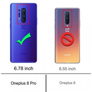 Osophter for Oneplus 8 Pro Case Clear Transparent Reinforced Corners TPU Shock-Absorption Flexible Cell Phone Cover for One Plus 8 Pro/Oneplus8 Pro(C