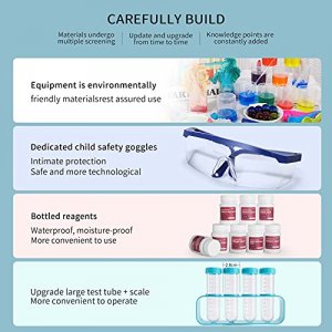 SNAEN Science Kit with 30 Science Lab Experiments,DIY Stem Educational Learning Scientific Tools for 3 4 5 6 7 8 9 10 11 Years Old Boys Girls Kids