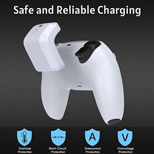 NexiGo PS5 Controller Accessories Rechargeable Battery Pack,1500mAh with LED Indicator, Play and Charge Kit for Playstation 5 Controller with USB Typ