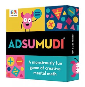 Adsumudi Math Game - The Monstrously Fun, Smart Game for Kids to Practice Multiplication, Division, Addition and Subtraction - Great for Kids Ages 8-