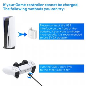 Charging Cable for Playstation 5/Xbox Series X/S/Switch OLED/Switch Lite/Switch Controller, Fast Charging USB Type C Charger Cord Campatible with Son