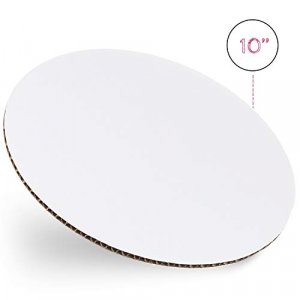 10 Inch White Cake Boards [24 Pack] Cake Rounds, Disposable Cake Board, Cake Base Cardboard, 10