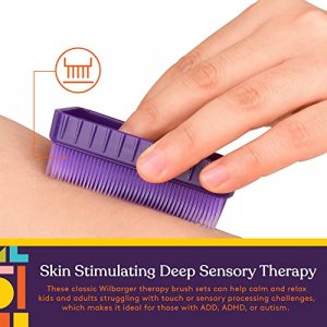 Special Supplies Sensory Brush Therapressure Therapy Brush for Occupational and Sensory Brushing, 12 Pack, Stimulating and Calming Tools for Kids and