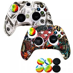 2pcs Silicone Skin Grip Case Cover for Xbox Series X/S Controller, Rubber Protector for Xbox Series X/S (6pcs Thumb Joystick Grips) (Series X/S-3)