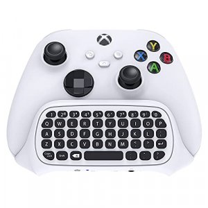 Controller Keyboard for Xbox Series X/Series S/One/S/ Controller Gamepad, 2.4Ghz Mini QWERTY Controller Keyboard Gaming Chatpad with Audio/Headset Ja