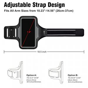 ykooe Phone Running Holder Armband for Samsung Galaxy S22 S21 S20 FE Plus Ultra S10 S9 A12 A13 A32 A52 A53 A03s Note 20 Google Universal Men Women Ar