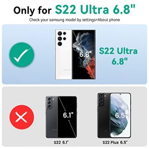 NEWDERY Galaxy S22 Ultra Battery Case 4800mAh, Qi Wireless Charging & Fast Charging & Transfer Data Supported, Extended Rechargeable Charger Case for