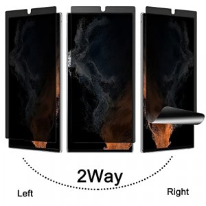 Maxwolf Galaxy S22 Ultra Privacy Screen Protector, [Anti-Spy] [Case Friendly] [Full Coverage] [Support in-Screen Unlock] Premium Flexible Film TPU Sc