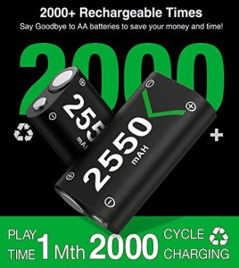 Rechargeable Battery Pack for Xbox One/Xbox Series X|S, Controller Battery Pack for Xbox Series X|S/Xbox One/Xbox One S/Xbox One X/One Elite Controll