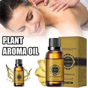 3PCS Belly Drainage Ginger Oil, Ginger Essential Oil Plant Aroma Oil Massage Organic Ginger Essential Oil