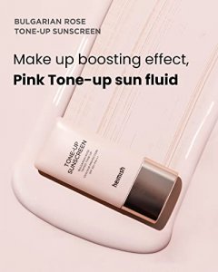 Heimish Bulgarian Rose Tone-up Sunscreen SPF50+ PA+++ 30ml / 1.01 Fl oz , All In one Make up sunscreen, UV Protection, Primer, Tone up moisture Facia