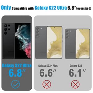 LUTTY Compatible with Samsung Galaxy S22 Ultra Case, Square Luxury Bumper  Case, Full Camera Protection & Raised Reinforced Corners Shockproof Soft  TPU