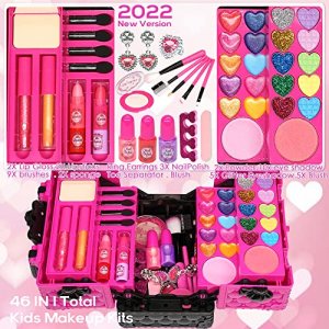 Kids Makeup Kit for Girl - 52 PCS Safe and Washable Makeup for Kids, Real  Girls