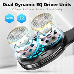 2.4GHz/Bluetooth Wireless Gaming Headset for Playstation 5 4, Gamer Headphones with Detachable Microphone for PS5, PS4, PC, Switch, Ultra-Low Latency